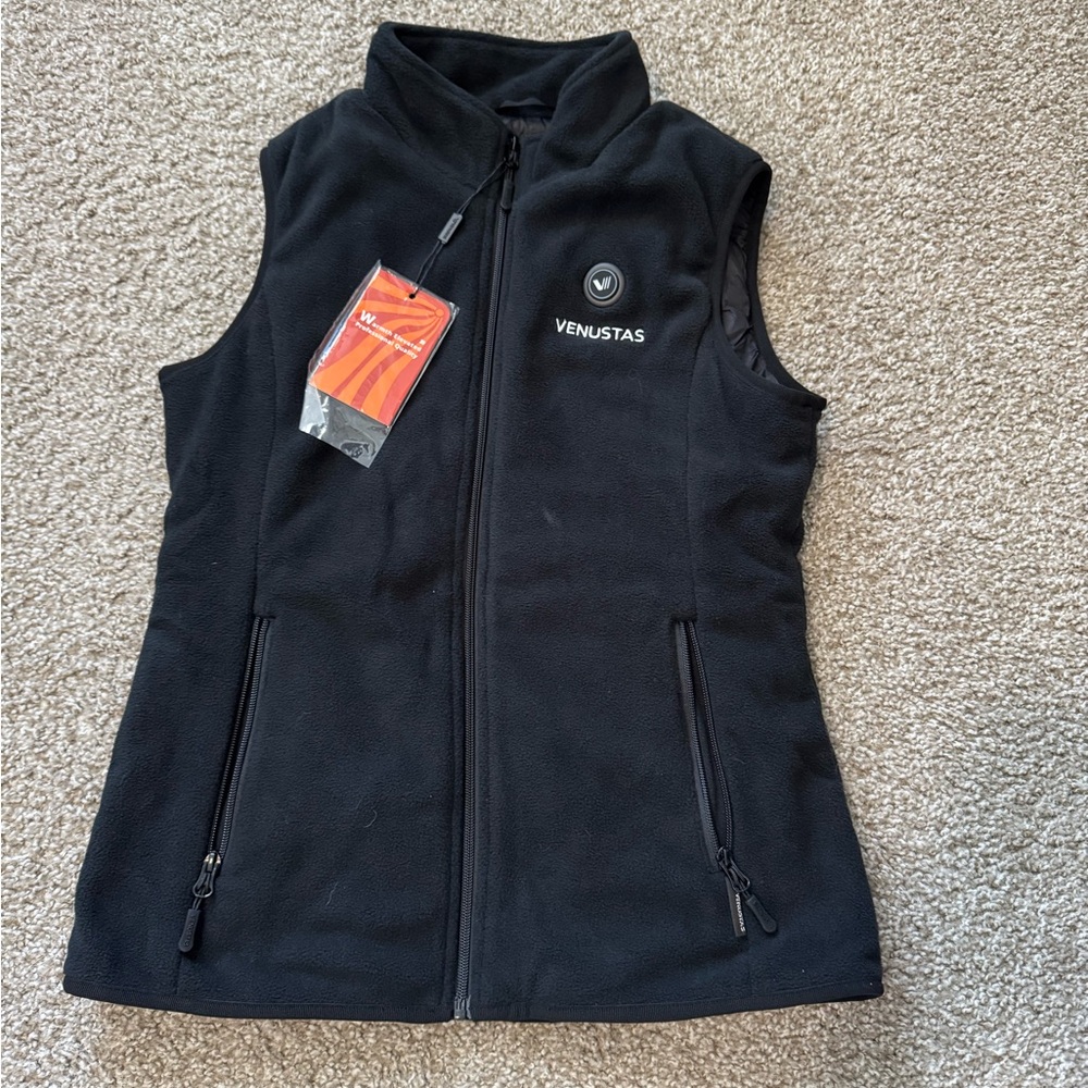 Venustas Women’s Heated Fleece Vest W2117 Sz Small New With Tags no battery